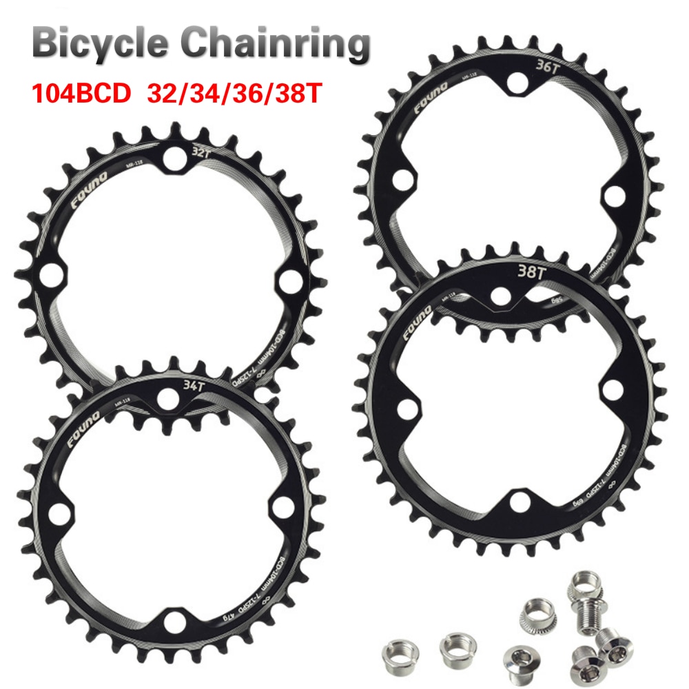 104 bcd mtb racefiets kettingblad smal breed ultralicht mountainbike kettingblad fiets crank tandwiel reparatie onderdelen 32/34/36/38t