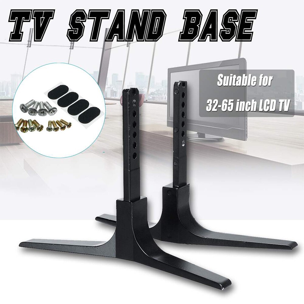 32-65 Inch Height Adjustable Universal TV Stand Base Table Top Flat TV Stand Legs