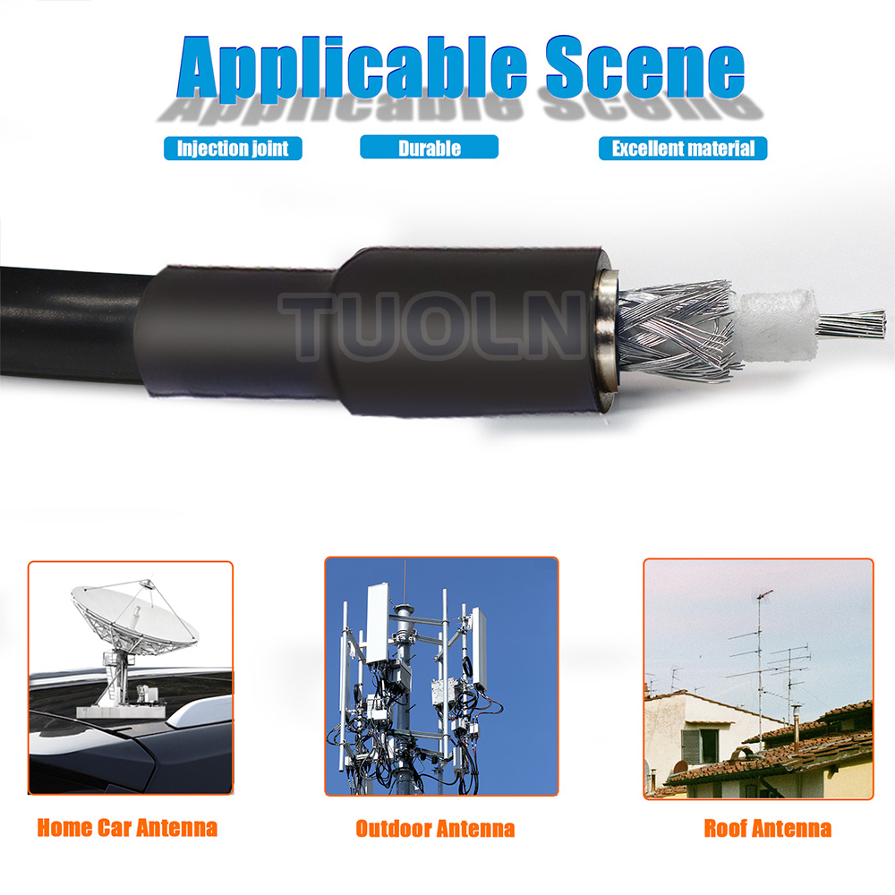 RG8X CB Antenna Coaxial Cable PL259 UHF SO239 Jumper Cable Low Loss 50 ohm UHF Male to UHF Male CB Antenna Extension Coax Cable