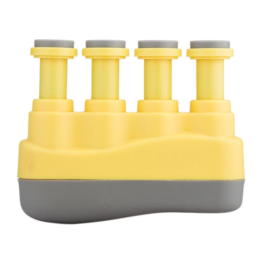 Newly Guitar Hand Finger Exerciser Medium Tension Grip Power Trainer for Guitars Bass Piano FIF66: Yellow