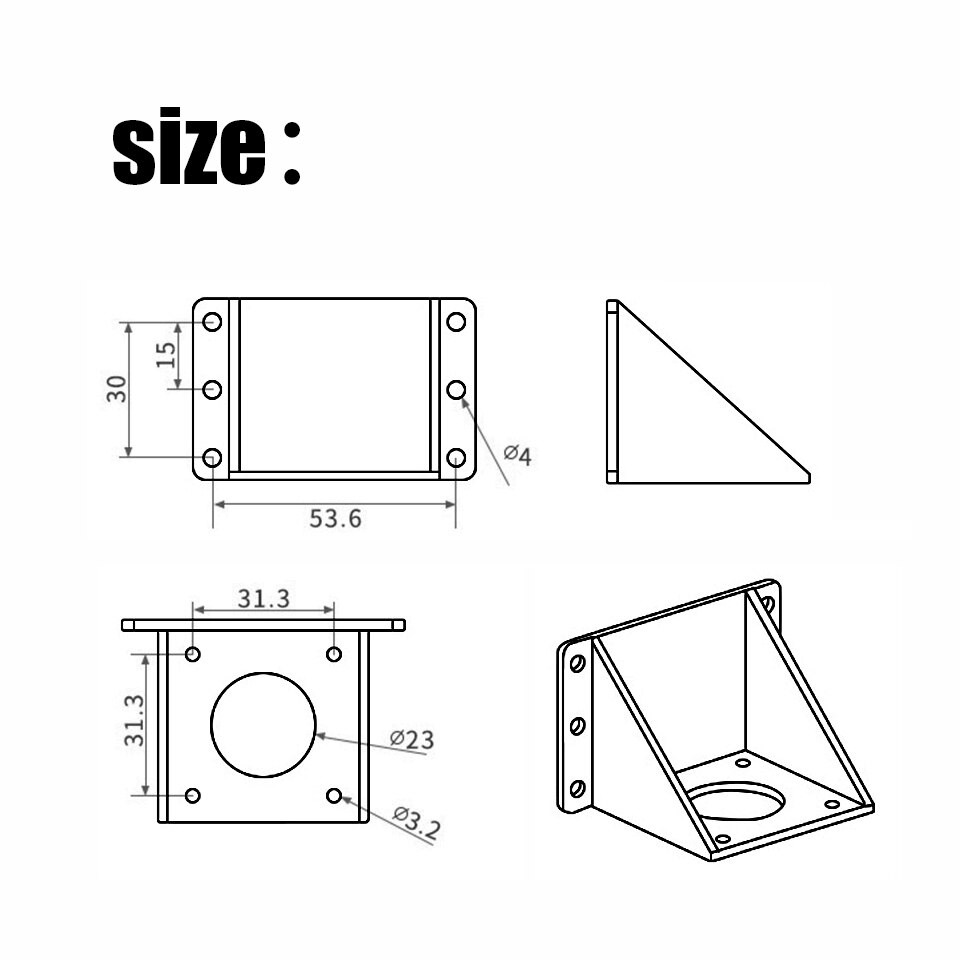 Titan-extrusora para impresora 3D V6 Hotend j-head, soporte de montaje, filamento de 1,75mm, piezas sin Motor