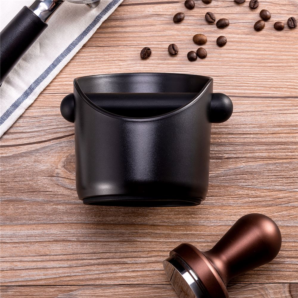 Coffee Residue Trash Box Oblique Mouth Espresso Box Barista Coffee Ground Recycling Container Anti Slip Coffee Grind Dump Bin
