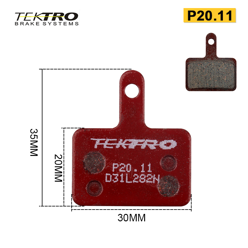 TEKTRO E10.11/P20.11 Pastiglie in ceramica metallica MTB strada Pastiglie freno a discoteca pieghevoli per bicicletta per Shimano MT200 M375 M285 M515