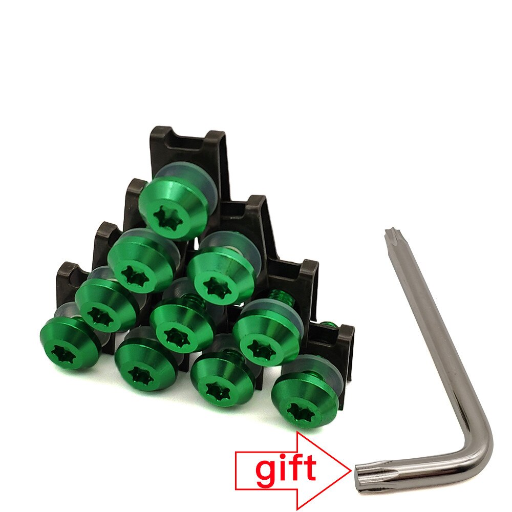 Für BMW F800R F800S F800ST f 800 r HP2 Enduro K1200R Universal- Motorrad Verkleidung Körper Schrauben Rolle Clips Schraube Muttern m6: Grün