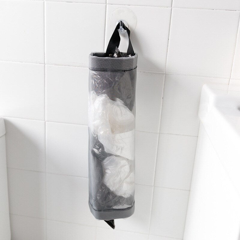 Luluhut opknoping mesh vuilniszak Wall Mount Opslag Dispenser diversen tas opslag herbruikbare netto trash sorteren opbergtas houder