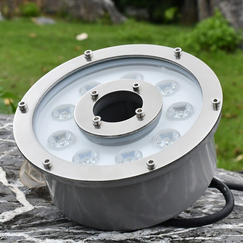 3w 6w 9w 12w 15w 18W Unterwasser Teich licht IP68 Weiß/warm Weiß RGB LED brunnen licht 12 V/24 V Schwimmen Schwimmbad licht LED