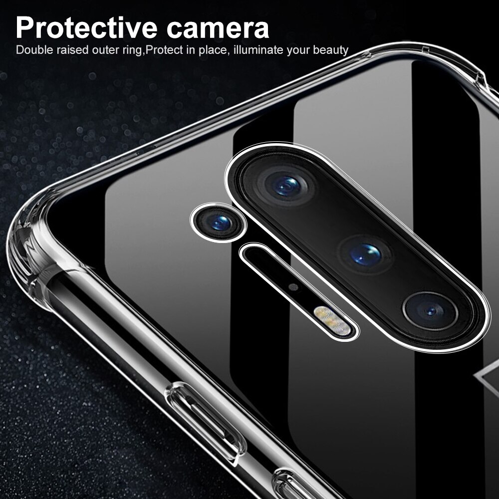 Stoßfest Telefon fallen Für Oneplus 8 Profi Fällen Klar Weiche TPU Schutz Abdeckung Für Oneplus 7T Profi 8 Profi 8Profi eins Plus Capa Fundas