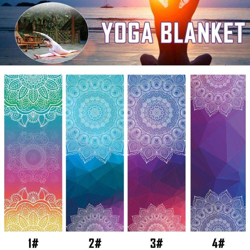 Tykt yoga sklisikkert håndkle fitness yoga teppe yogamatic yoga matte håndkle lounger mikrofiber yoga matte håndkle teppe