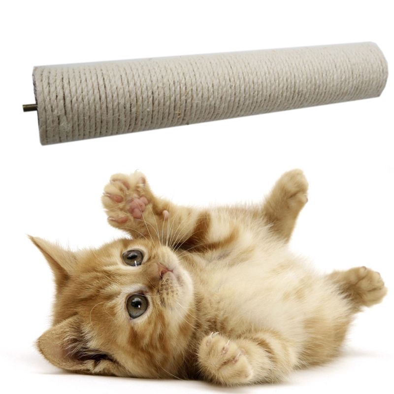 Cuerda de Sisal para reparar, pilar de rascar para gato, almohadilla de rayas de repuesto, Alfombra de juguete, 95AA