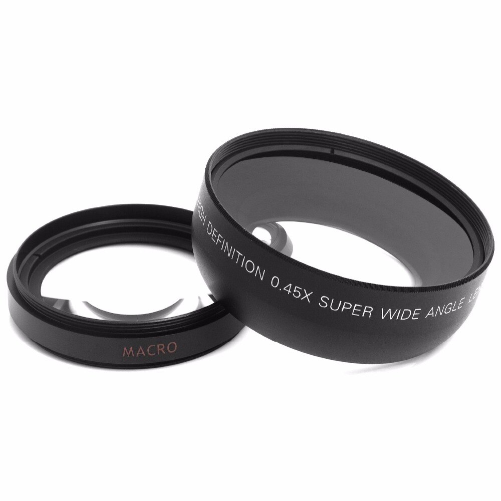 Ryh 52Mm 0.45x Groothoek Lens + Macro Lens Voor Nikon Dslr Camera 'S Met 52Mm Uv Lens Filter draad