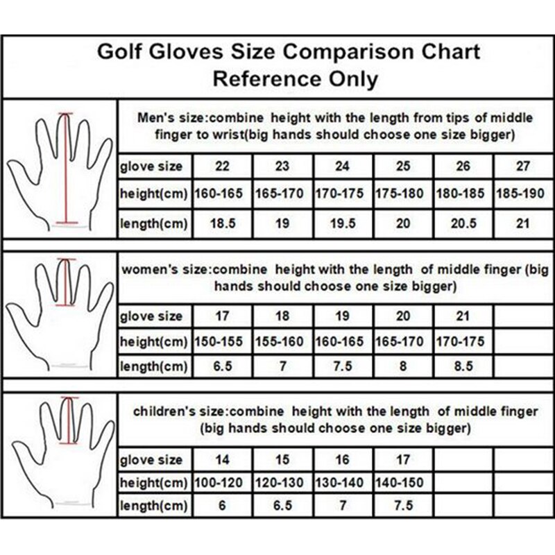 Golf Gloves Men's Golf Left and Right Hand Breathable Golf Goloves With Anti-slip Granules