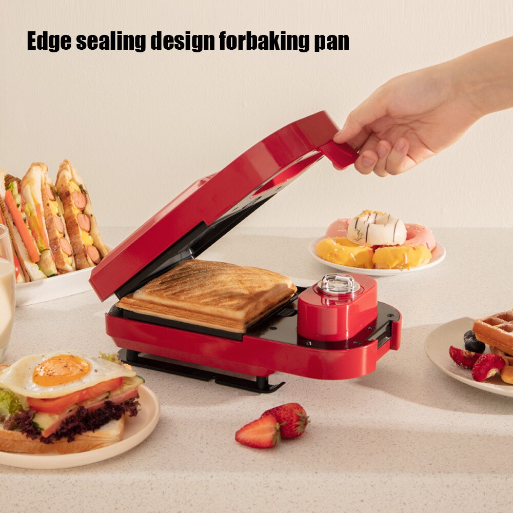 Electric Mini Breakfast Machine Sandwich Waffle Maker Timed Baking Multifunction Takoyaki Pancake Maker