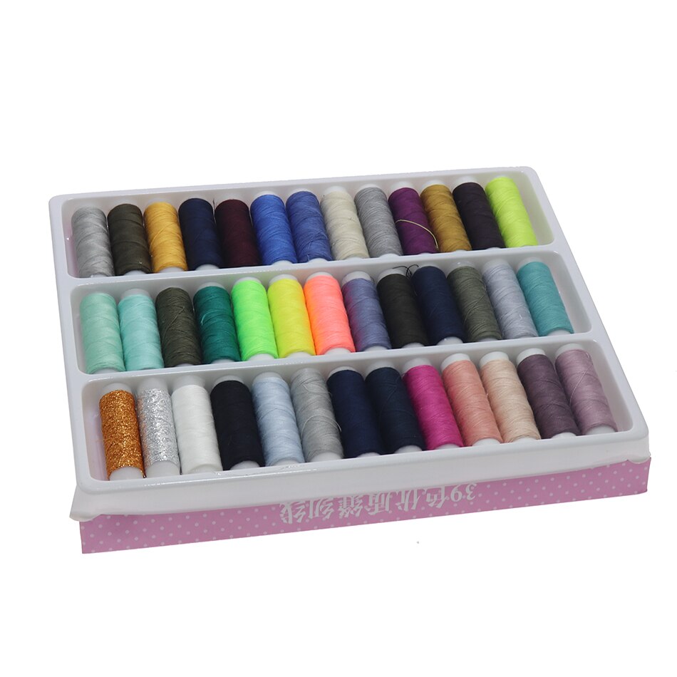 Household sewing machine sewing thread DIY color line small axis sewing thread sewing box hand stitching 39 color