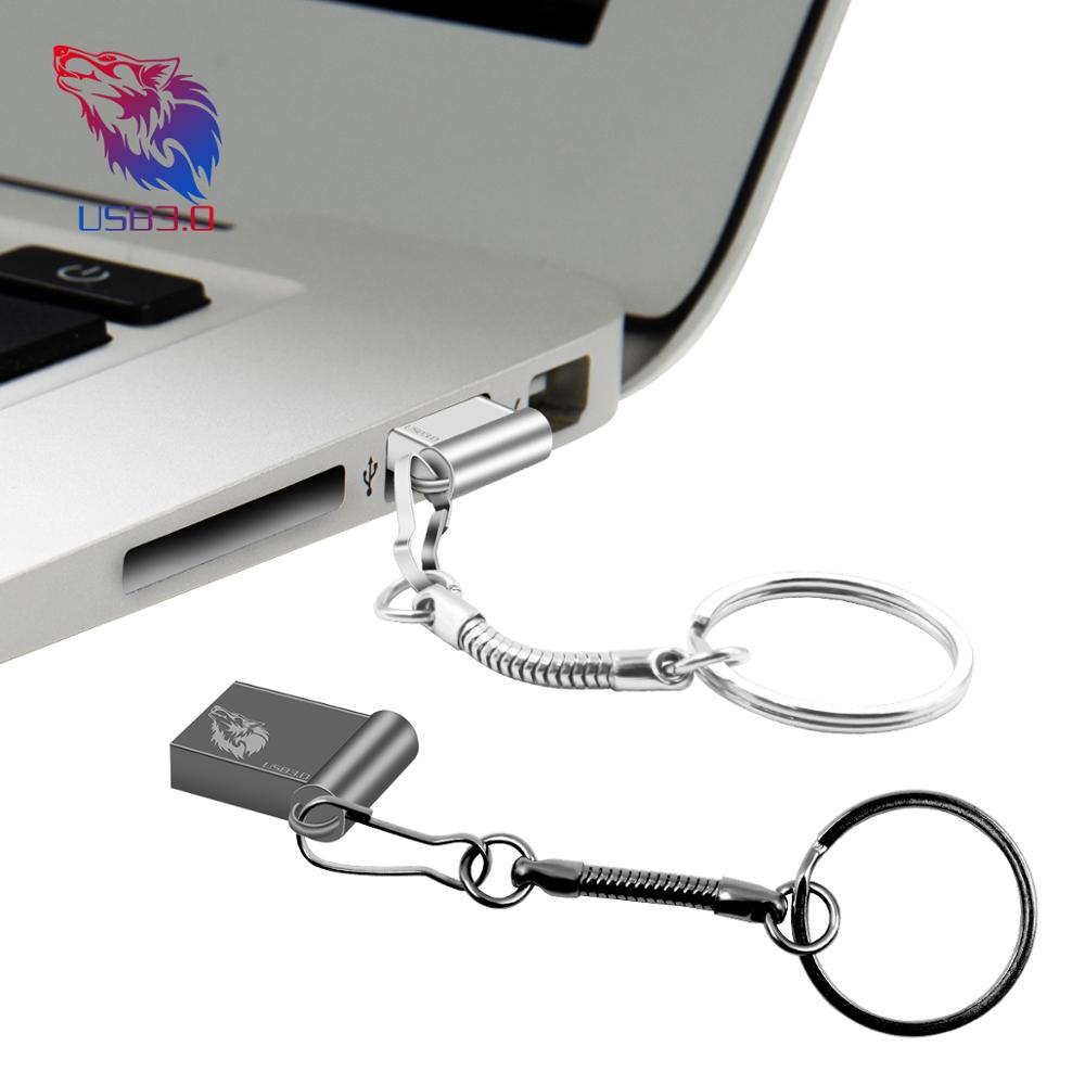 Unidad flash usb Super thiny, 64 gb, 32 gb, alta velocidad, usb 3,0, metal plateado, 16gb, 8gb, 4 gb