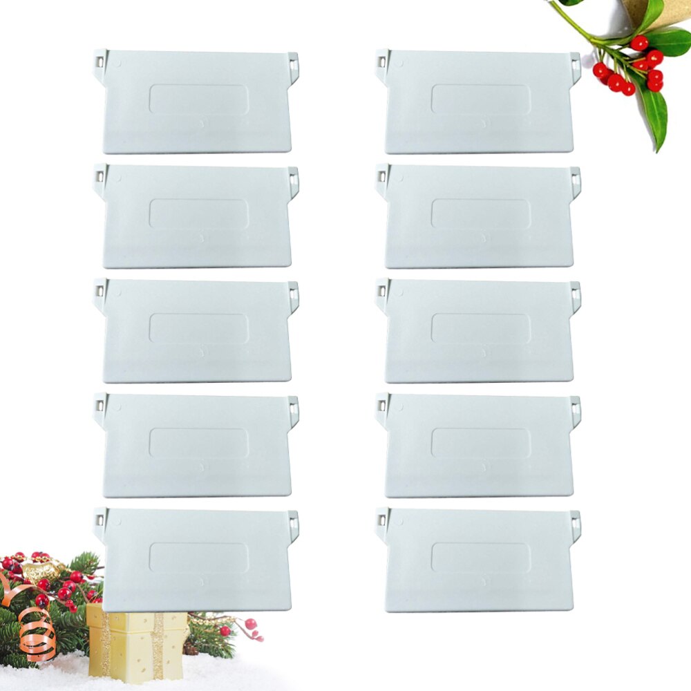 10PCS 89mm Plastic Bottom Plate for Vertical Blind Portable Bottom Weights Slats Vertical Blind Fittings Roller Accessories (Whi