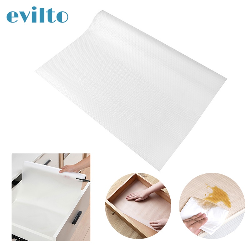 150*45cm Reusable Transparent Drawer Mat Waterproof Oil Shelf Cover Kitchen Cabinet Mat Non Slip Washable Shelf Drawer Liner