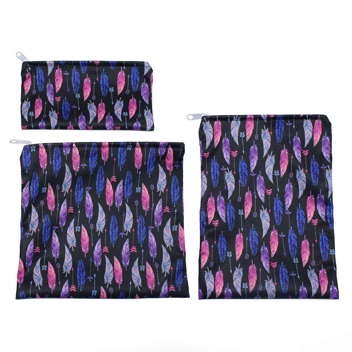 3PCS Reusable Snack Bag Food Storage Bags Leakproof Waterproof Lunch Bread Sandwich Bag Pouch For School Camping Food Organizer