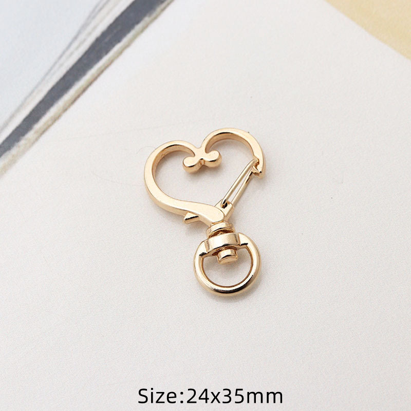 5pcs Metal Swivel Snap Lobster Claw Clasp Carabiner for DIY Handbag Jewelry Keyring Keychain Make Supplies Accessories: Navy