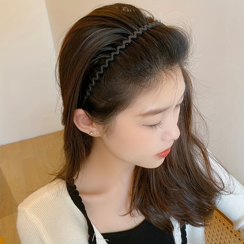 1/2/3 pièces pince à cheveux couleur givrée bandeau femmes bande antidérapante dents Simple pression bandeau visage bandeau cheveux accessoires
