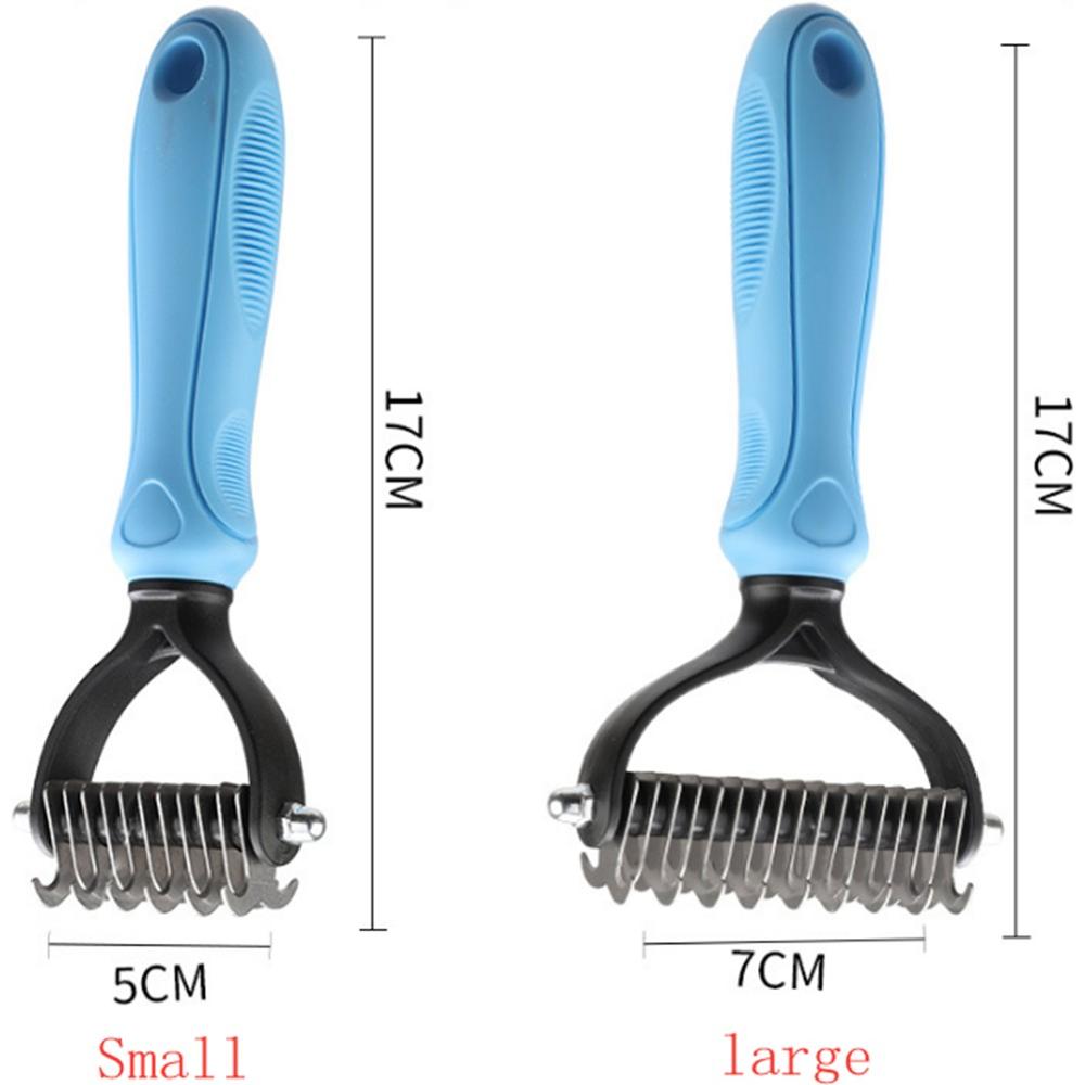 Pin Undercoat Rake Double Row Pins Horses Undercoat Rake Cats Loosen ... – Grandado