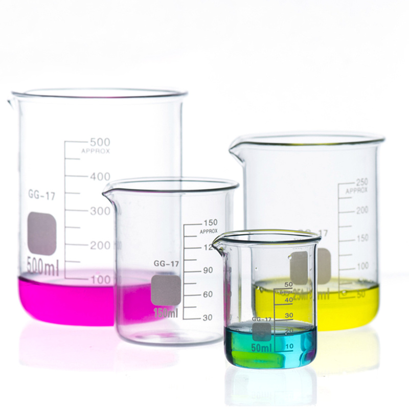 Laboratorie leverer kemiske bægerglas laboratorieglas bægerglas glas 250 ml glas bægerglas 2000 ml kapacitet