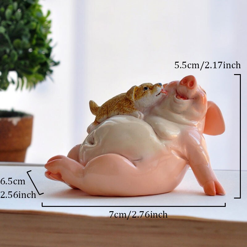 Zodiac Varken Hars Decoratie Simulatie Dier Sculptuur Ambachten Office Desktop Geluk Decoratie Tuin Micro Landschap Ingemaakte: E