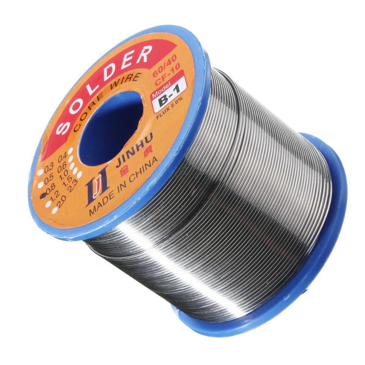 JINHU 450g 60/40 Tin lead Solder Wire Rosin Core Soldering 2% Flux, 0.5Mm 1 Reel