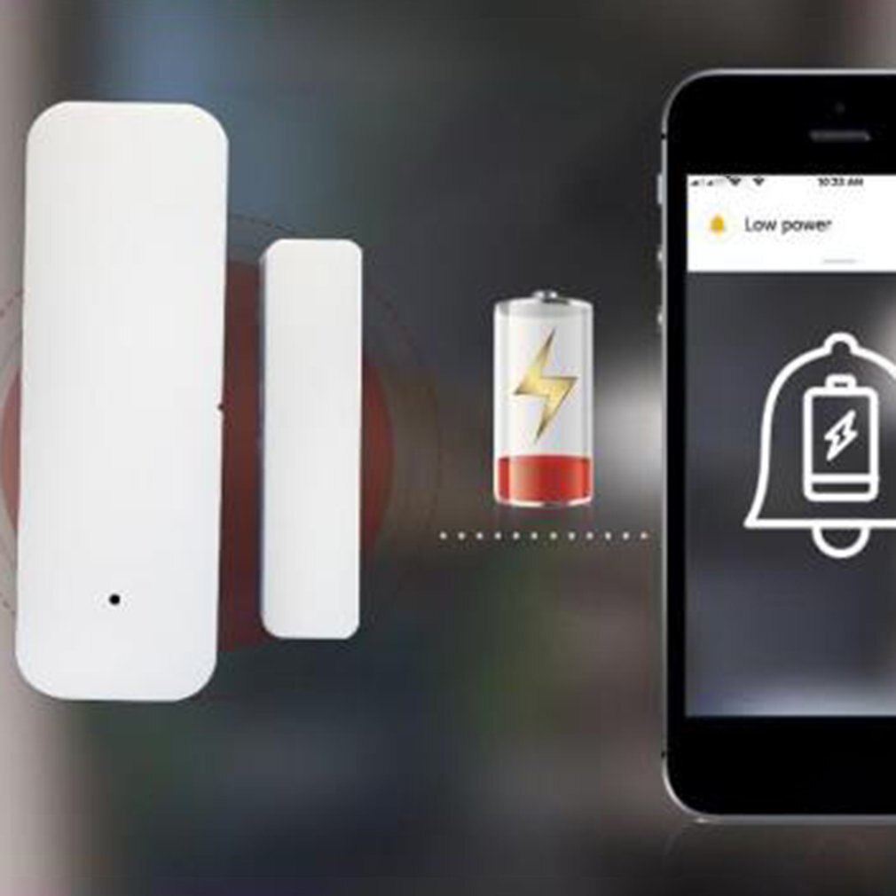 Smart WiFi Door Sensor Door Open / Closed Detectors WiFi App Notification Alert security alarm for Alexa for Google Home