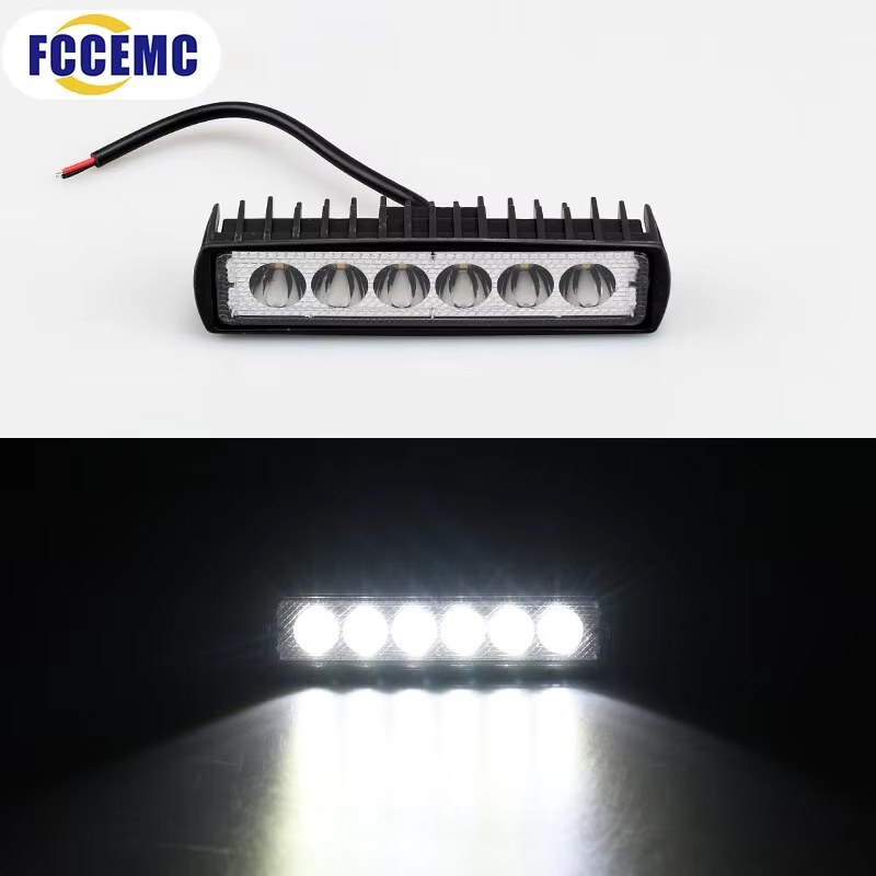 6 led-arbeidslys for bil, sterk spotlight, universell terrenglykt, bil, lastebil, kjøring, tåkelys, drl-kjørelys, 12v stk.: Default Title