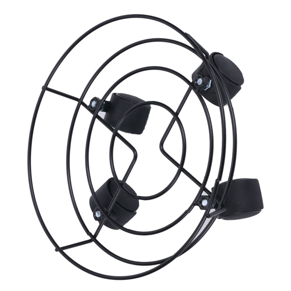 Plant Caddy Wheel Flower Pot Rack Iron Rolling Movable Plants Stand Flower Pot Mover Tray Coaster Planter Base For Garden