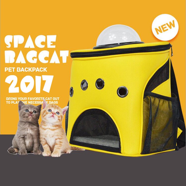 Ruimte Capsule Astronaut Huisdier Kat Rugzak Bubble Venster voor Kitty Puppy Chihuahua Kleine Hond Carrier Krat Outdoor Reistas Cave