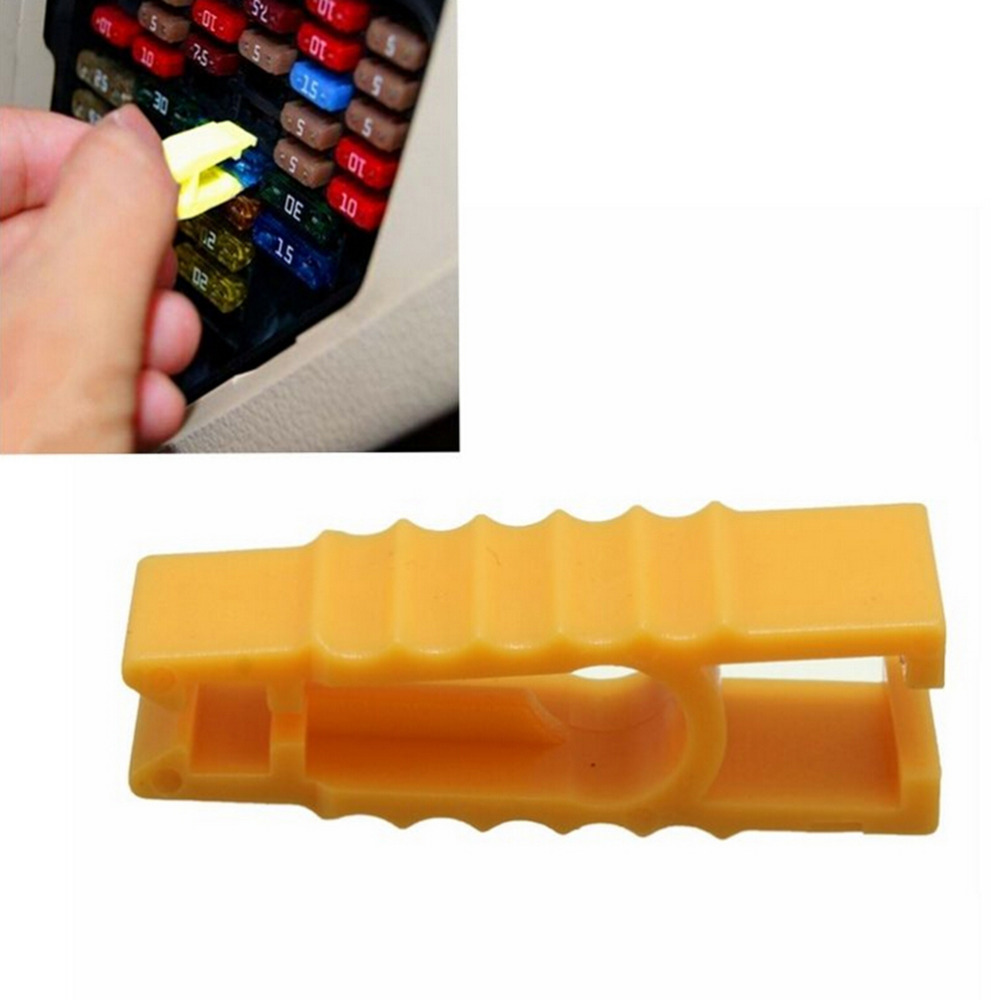 Extracteur de fusible jaune pour voiture, 2 pièces, pince à fusibles pour Automobile, offre spéciale