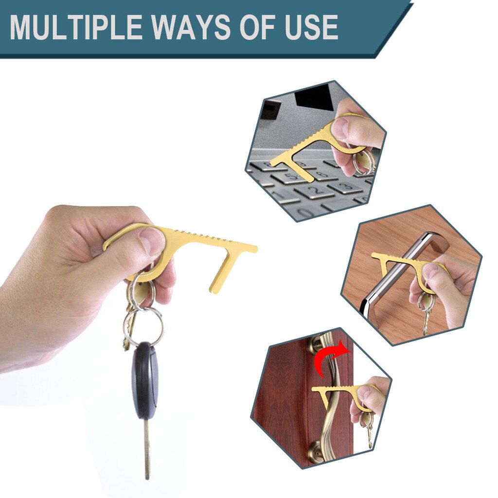 Portable Hand Protection EDC Door Opener Elevator Handle Hook Door Closers Contactless Safety Door Opener