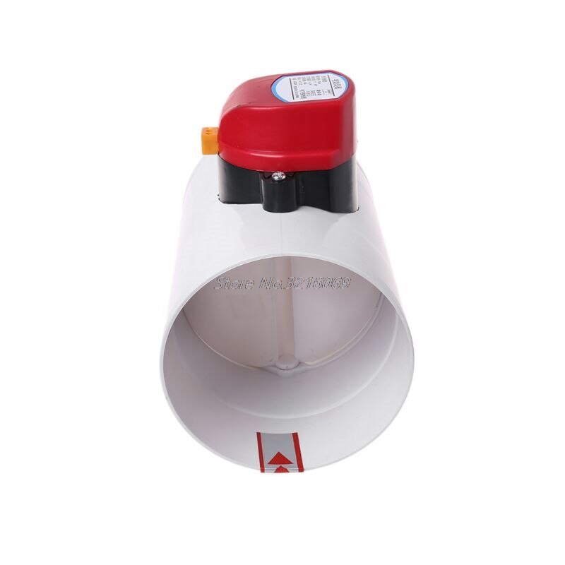 220V Plastic Electric Damper Check Valve 110mm Air Volume Control Valves For Ventilation Pipe