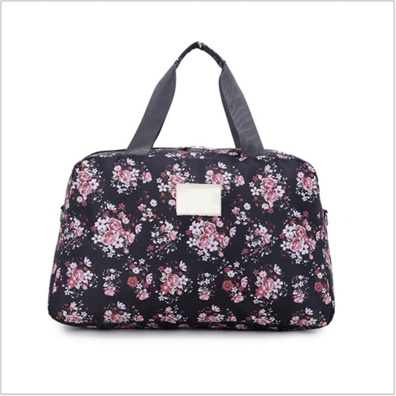 Bolsos de lona con estampado Floral de gran capacidad para mujer, bolsa deportiva multifunción, portátil, para viajar, gimnasio o Fitness