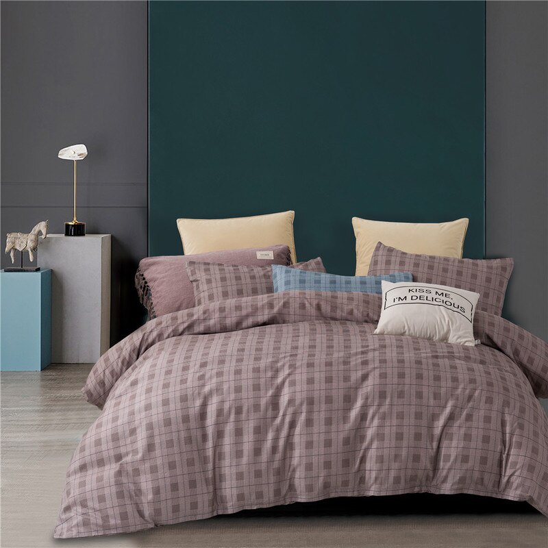 Nordic Style Polyester Duvet Cover Quilt Covers Bedding Sets Single Queen Size Pillowcase Home With Textile Linens King Bed Twin