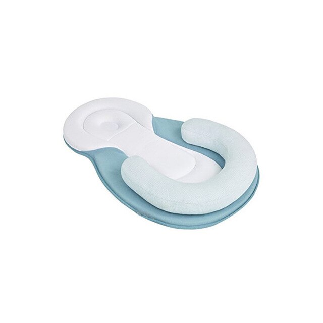 Baby Kussen Pasgeboren Stereotype Kussen Positionering Latex Kussen Kussen Prevent Flathead Baby Verpleging Kussen Voor Baby 'S Slapen: Blue179