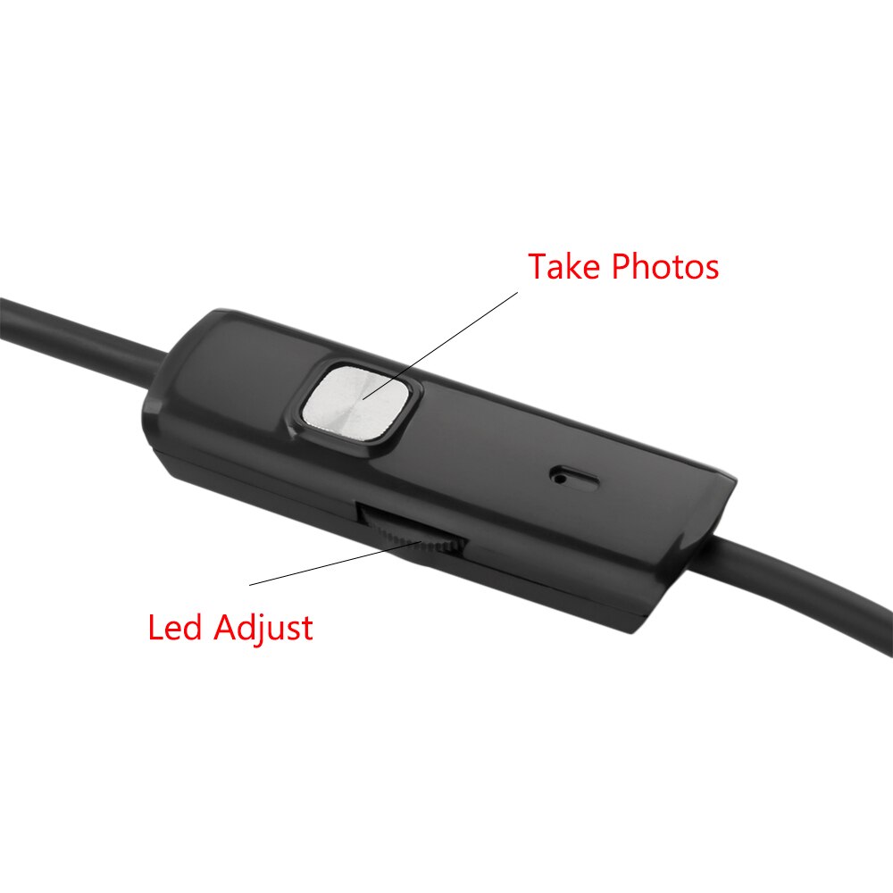 Endoscope 1080P 1M 5M Snake Wire 8mm Lens Camera Waterproof USB PC Android Borescope Camera For Car Repair Inspection Endoscope