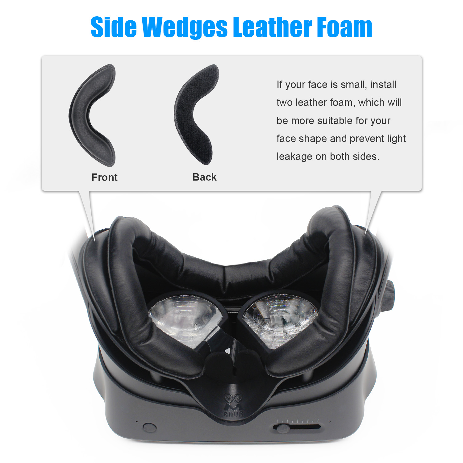 Head Strap Cover for Valve Index Headset PU Leather Foam Face Cover Pad for Valve Index