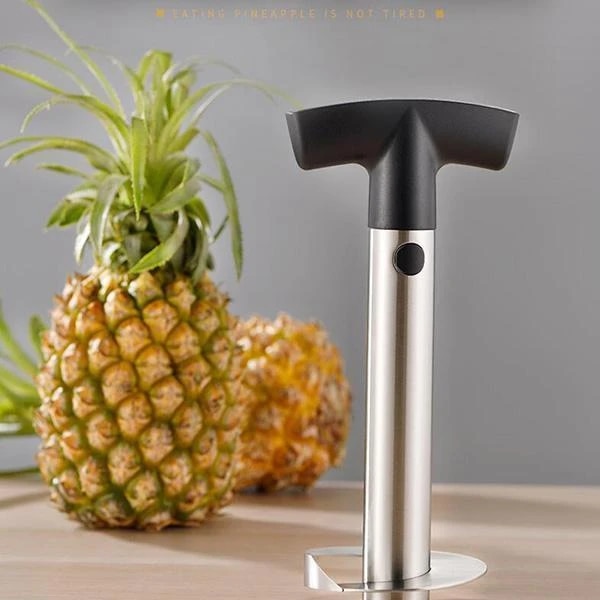 Pelador de piña de acero inoxidable, cortador de fruta, rebanador de piña y exprimidor de limón, exprimidor de jugo, accesorios de cocina