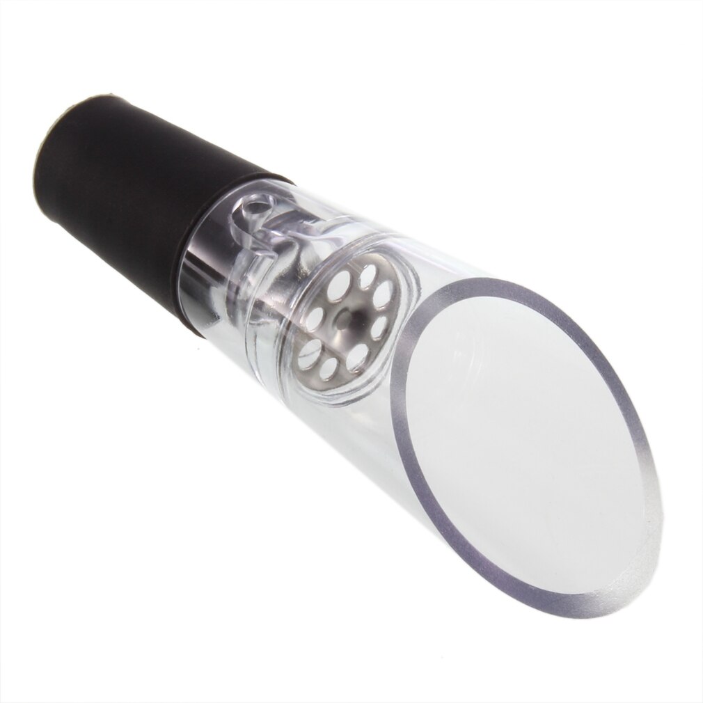 Mini Acryl Roestvrij Wijn Rode Wijn Beluchter Quick 360 Graden Roterende Wijn Schenker Decanter Cap Voor Flessen Bar Accessoires