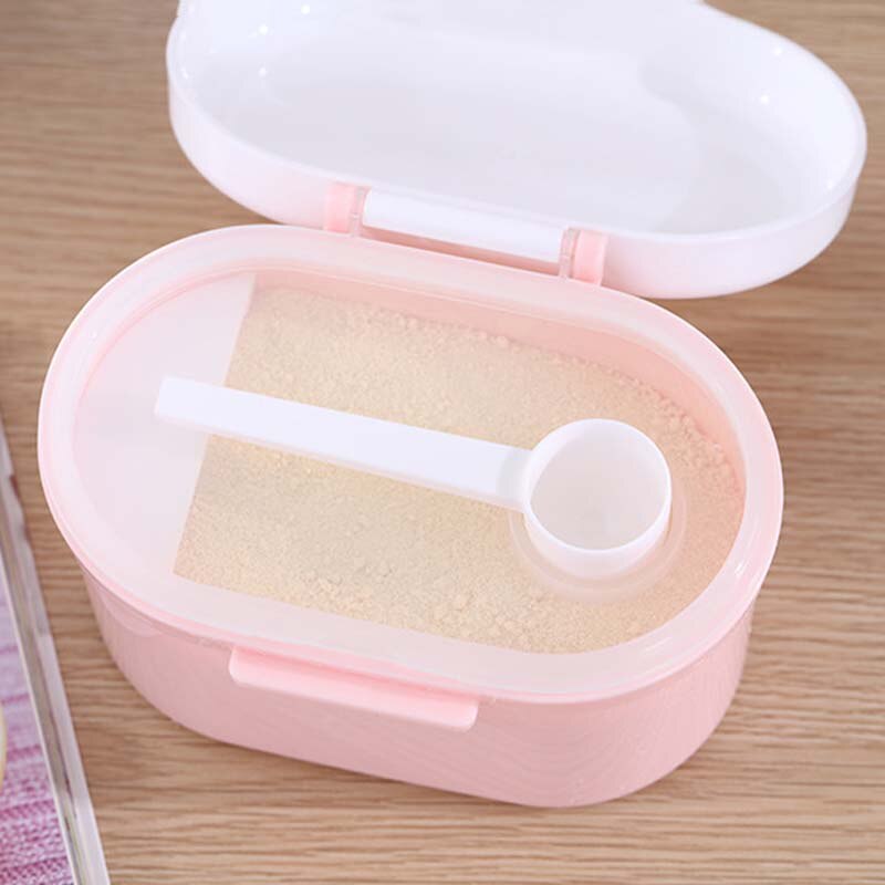 Portable Baby Formula Milk Storage Box Outing Food Snacks Container Food Container Storage Feeding with Spoon