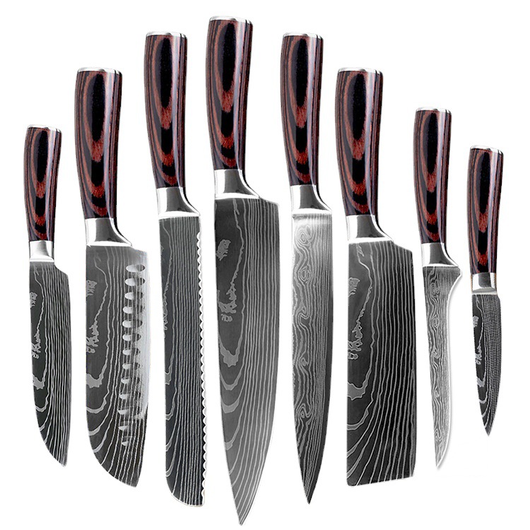Kitchen Knives set Chef knife Tool High Carbon Stainless Steel Santoku knife Sharp Cleaver Slicing Knife Best Choice for Kitchen