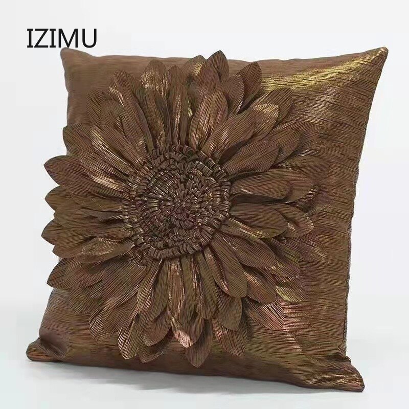 tkane wzorzec nowoczesny prosty oraz światło luksus Model pościel poduszki zamsz aksamit ciemny Zielony poduszka poduszka żyjący Pokój 45x45cm