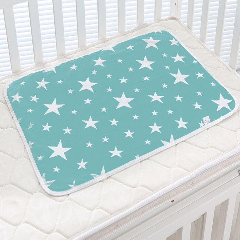 Lovely Baby Changing mat Infants Portable Foldable Washable Waterproof Mattress Children Game Floor Mats Cushion Reusable Diaper: star