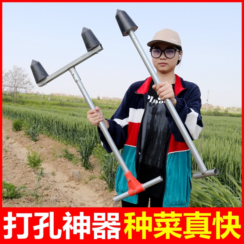 Planten Aardbei Artefact Ponsen Planten Ridge Verhogen Machine Landbouwwerktuigen Planten Groente Pit Puncher