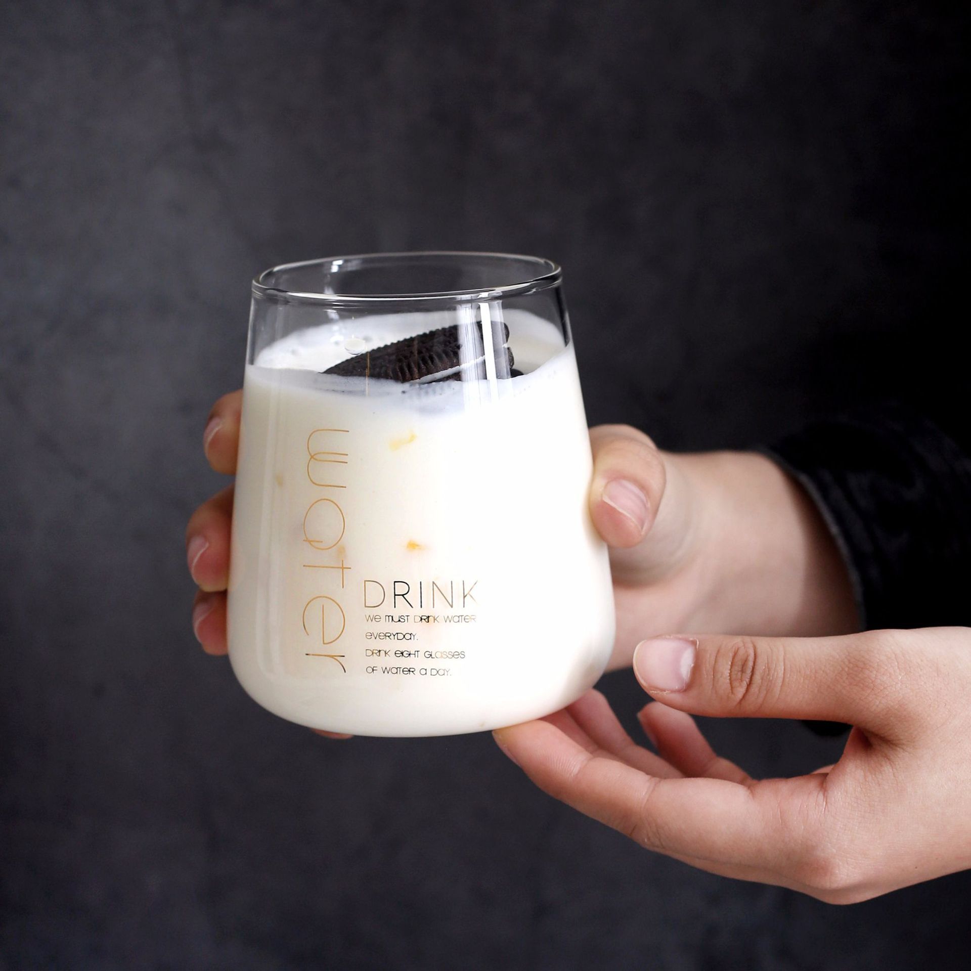 Soffe 300ml Transparent Coffee Mug Simple Milk Juice Glass Cup Heat-resistant Tea Drinkware Cups