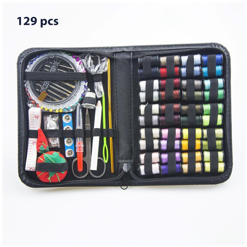 67/172pcs Sewing Box Set DIY Multifunctional Combination Portable Sewing Hand Sewing Embroidery Tools Home Sewing Accessories: 129pcs