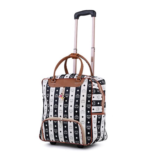 Chengzhi Mode Vrouwen Trolley Strepen Bagage Rollende Koffer Casual Reistas Op Wielen: 8