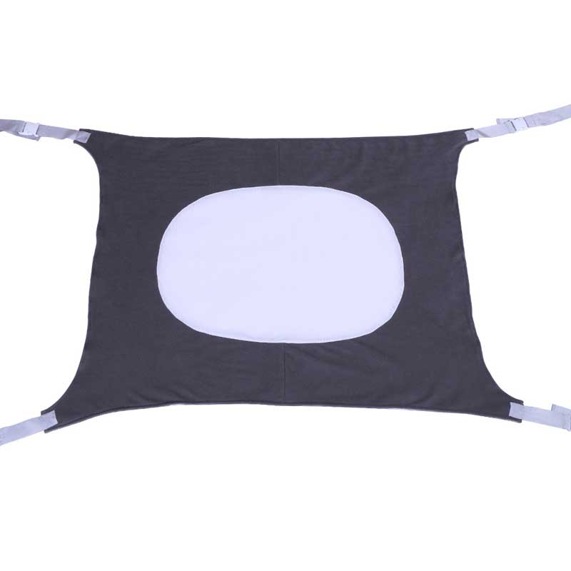 Draagbare pasgeboren hangmat voor babybedje babyhangmat reisbed afneembare elastische hangmatten met verstelbaar net: Donkergrijs